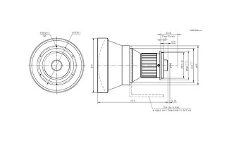 Объективы MWIR для тепловизионной камеры 300 мм f/2,0 с ручной фокусировкой для охлаждаемого детектора